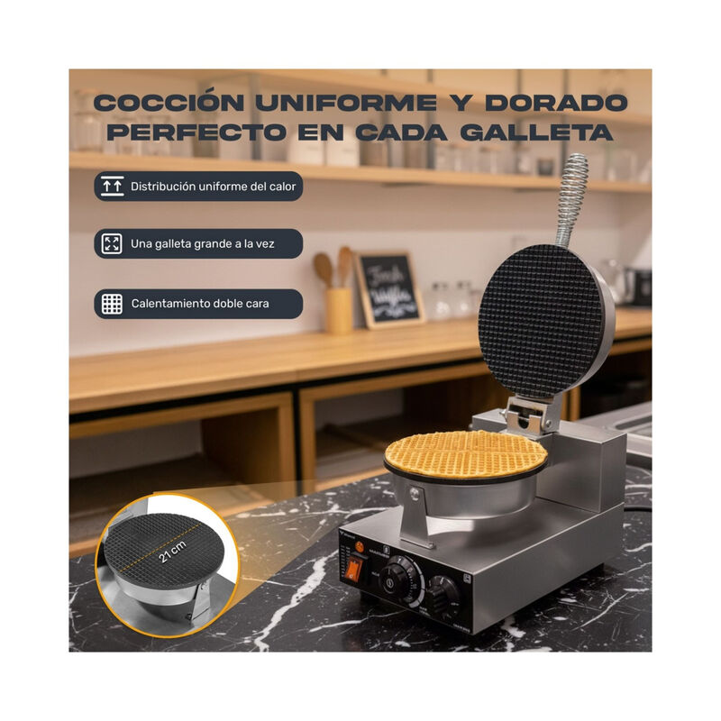 Maquina Conos Marquesitas Individual Temperatur... image number null