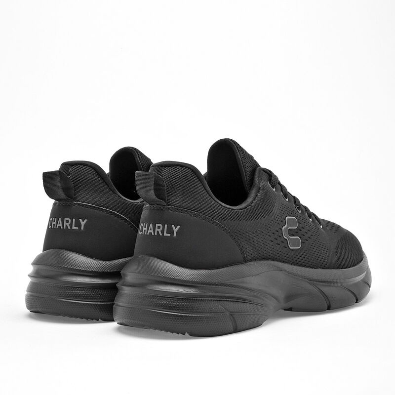 Charly Tenis urbano para hombre. Negro, walking image number null