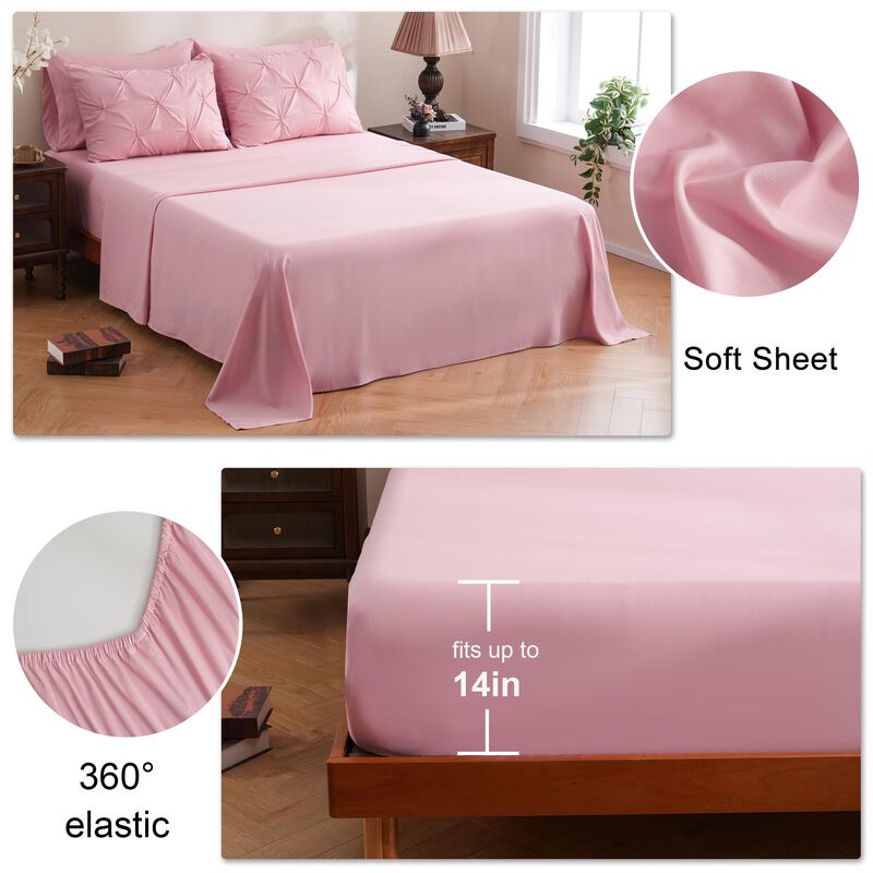 Juego De Edred&oacute;n Downcool Pink Queen Con Cama D... image number null
