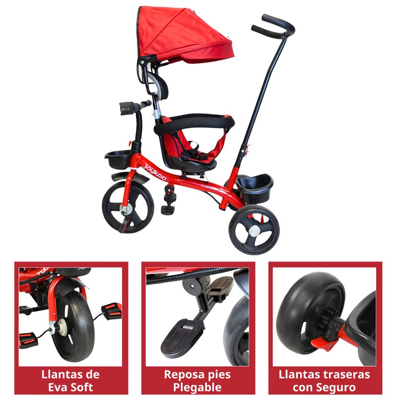 Triciclo Evolutivo para Niños Asiento Giratorio... image number null