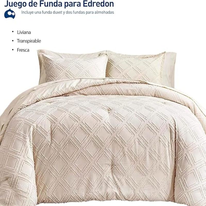 Juego de Funda Duvet Rombos para Edredon Matrim... image number null