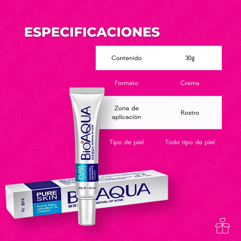 Set de 3 Cremas Anti &Aacute;cne Bioaqua Pure Skin Cic... image number null