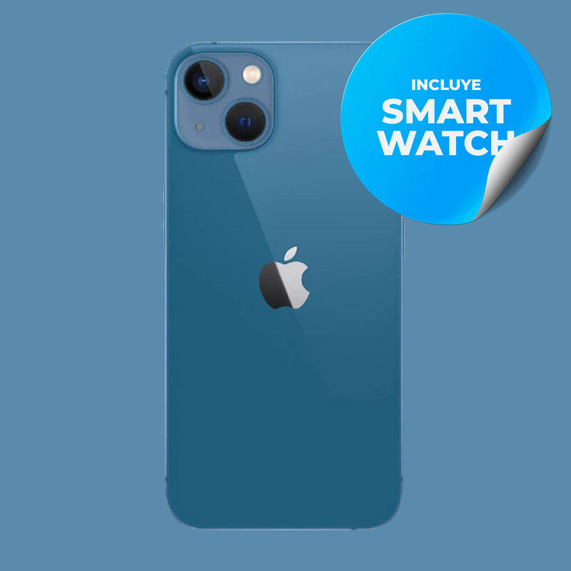 Iphone 13 Reacondicionado 128Gb Azul + Reloj Ge... image number null