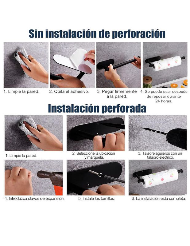 Portarrollos de acero inoxidable Casa BIU 1 rol... image number null