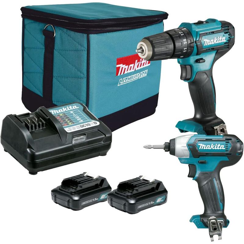 Combo Makita CLX228 Rotomartillo + Impacto 12V ... image number null