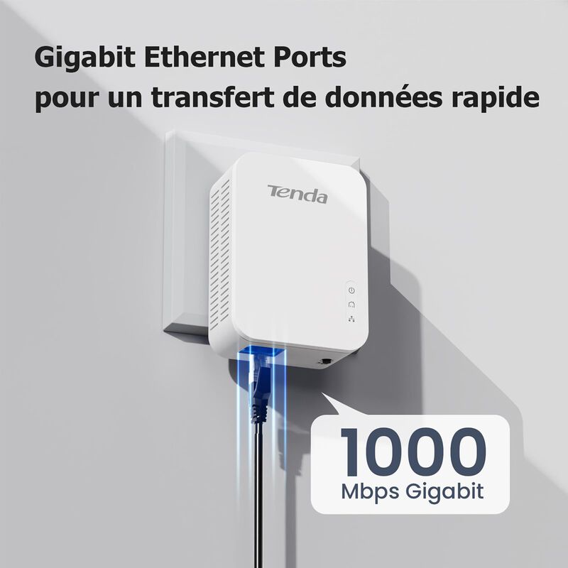 Set Powerline Tenda Ah3 1000 Mbps image number null