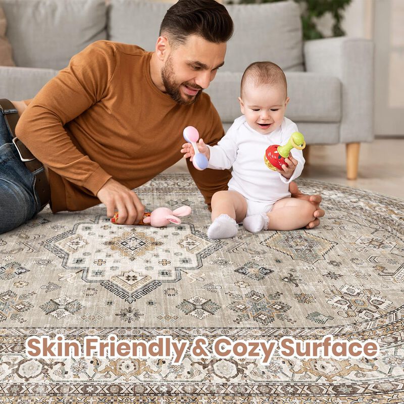 Alfombra De &Aacute;rea Cotiled 244 &times; 305 cm Beige Lav... image number null