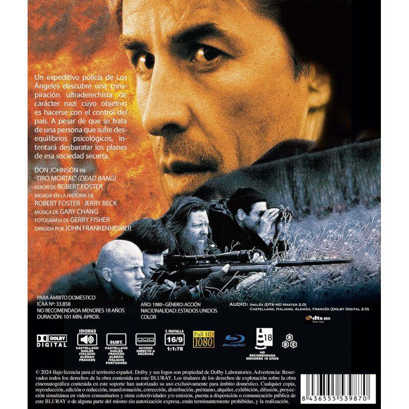 Tiro Mortal Bd 1989 Dead Bang [blu-ray] image number null