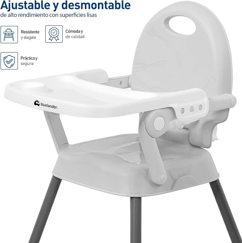 Silla para Bebé Ajustable Gris Periquera Bluela... image number null