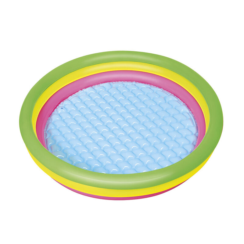 Alberca Inflable Infantil De Arco&iacute;ris 3 Aros Gr... image number null