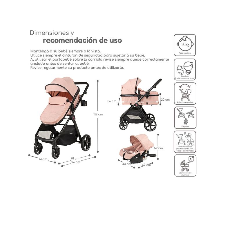 Travel System 3en1 D'beb&eacute; King Con Bambineto Au... image number null