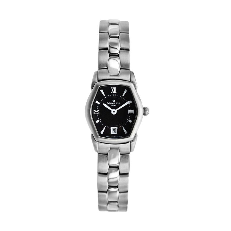 Reloj Nivada Tonneau Dama Ac/Ac Negro Romano image number null