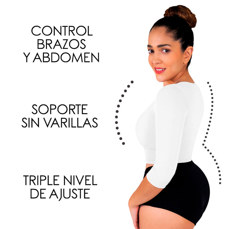 Faja slim top senos libre Blanco G image number null