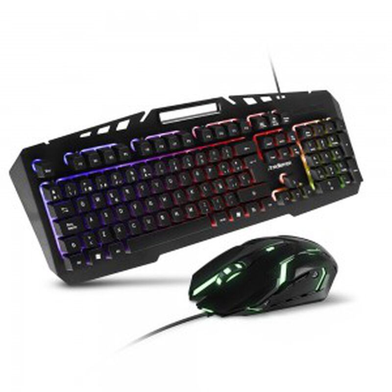 Mouse Y Teclado Gamer Alámbrico Usb Con Luz Rgb image number null