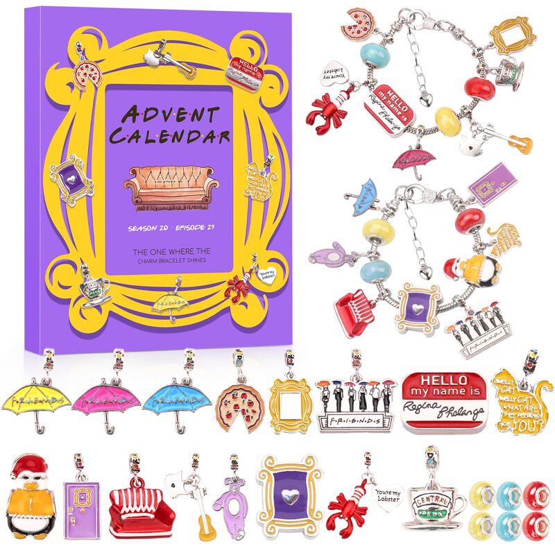 Kit De Pulseras Con Dijes Friends Para Calendar... image number null