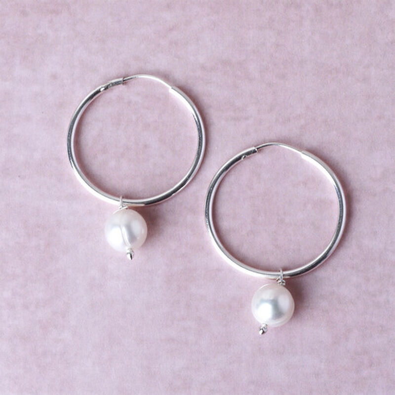 Arracadas de Plata con Perla image number null