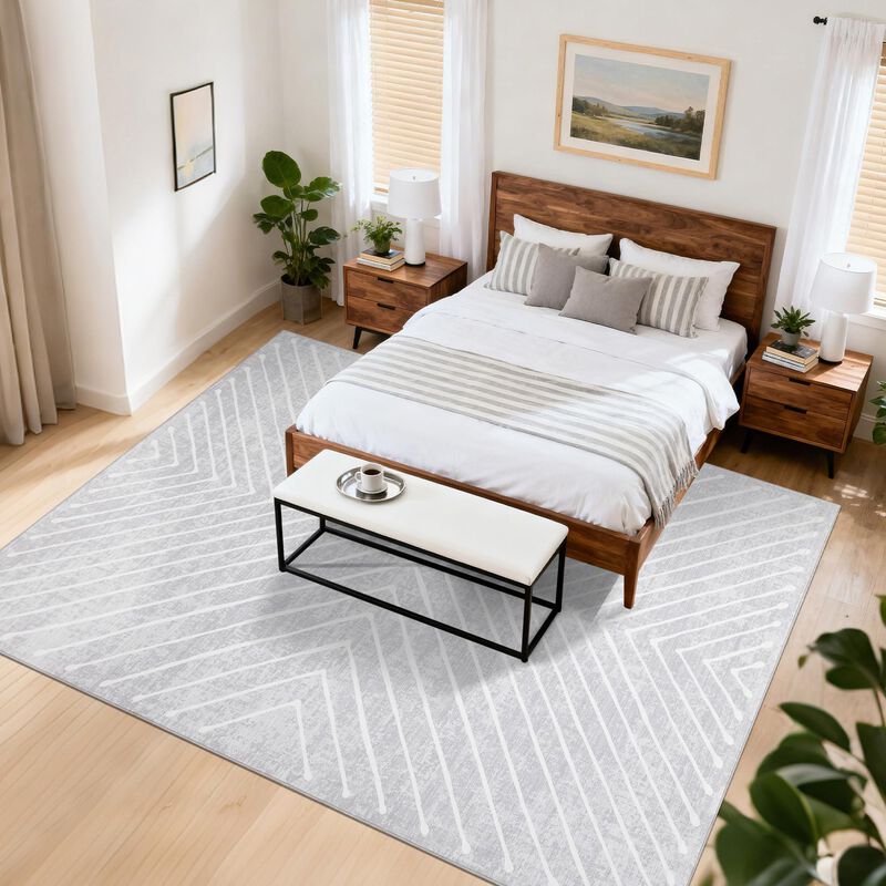 Alfombra Royhome 244x152 Cm Lavable Y Antidesli... image number null