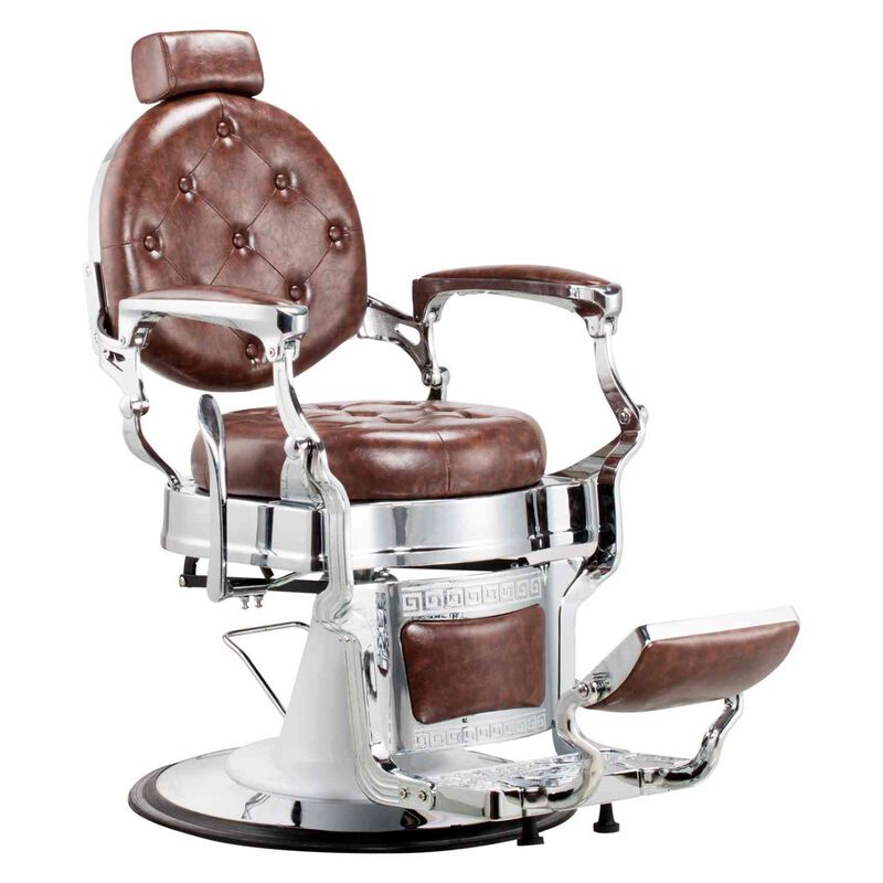 Sill&oacute;n G&oacute;tico Premium Barberia Lujo Robusto Pel... image number null