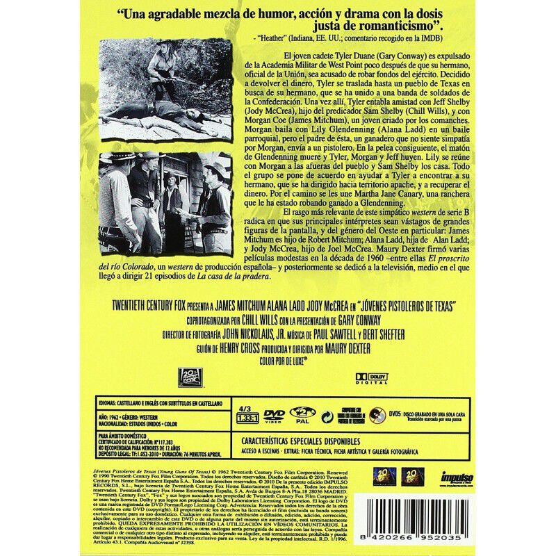 J&oacute;venes pistoleros de Texas [DVD] image number null