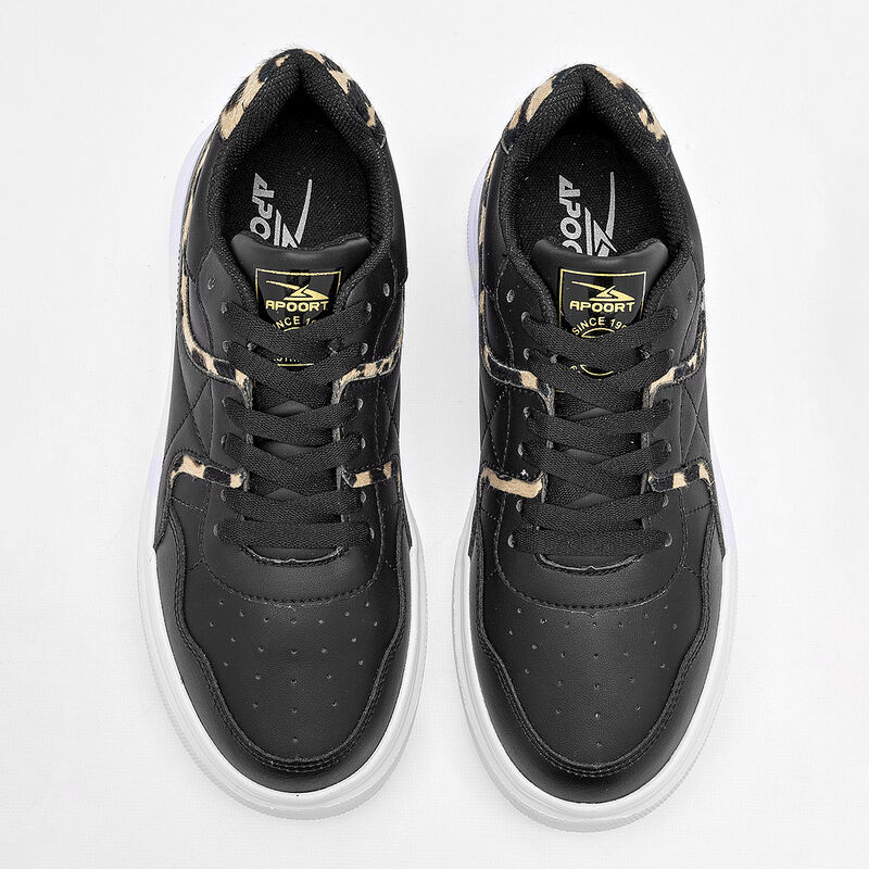 Apoort Tenis urbano para mujer negro beige image number null