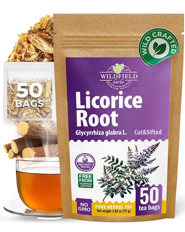 T&eacute; Wildfield Herbs De Ra&iacute;z De Regaliz &ndash; 50 Bols... image number null