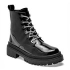 Ni&ntilde;as Fashion Bot&iacute;n para mujer negro charol