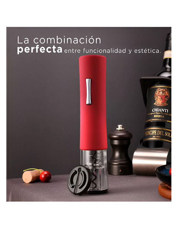 Sacacorchos eléctrico Casa BIU de metal image number null