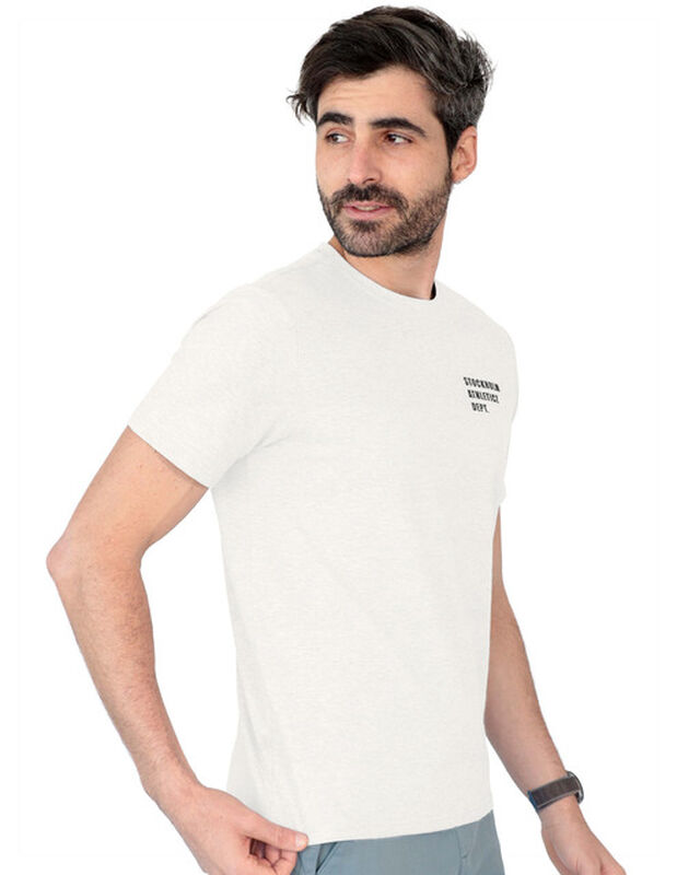 Playera Caballero Basica Premium Estampado Beig... image number null
