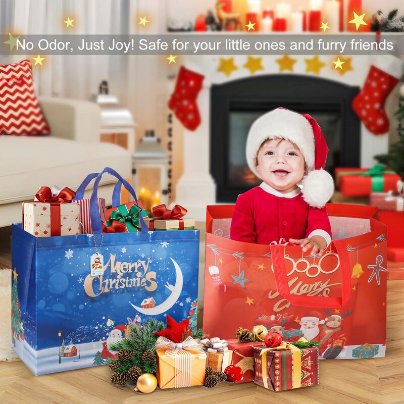 Bolsas De Regalo Navide&ntilde;as Borkinha Pack De 20 ... image number null