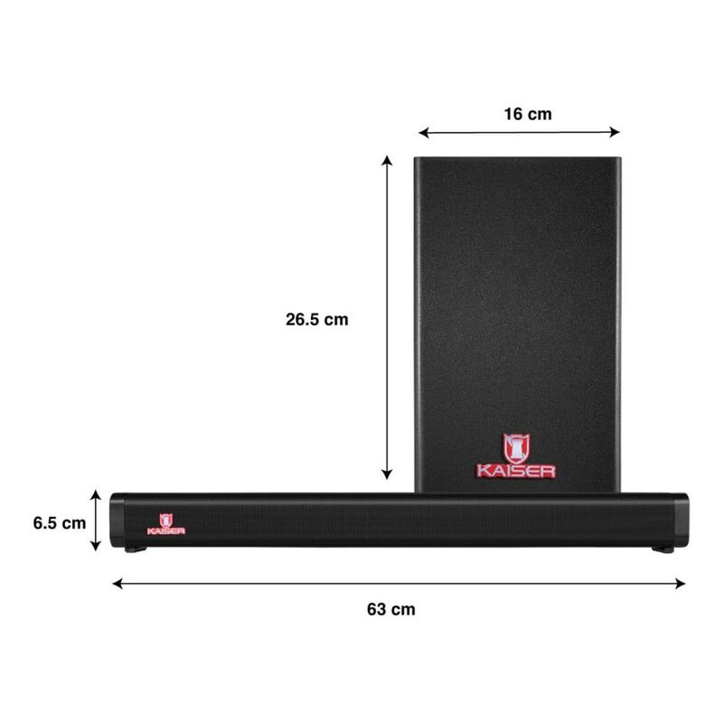 Barra De Sonido Kaiser Kbs-3040 20 W Bocinas 2x... image number null