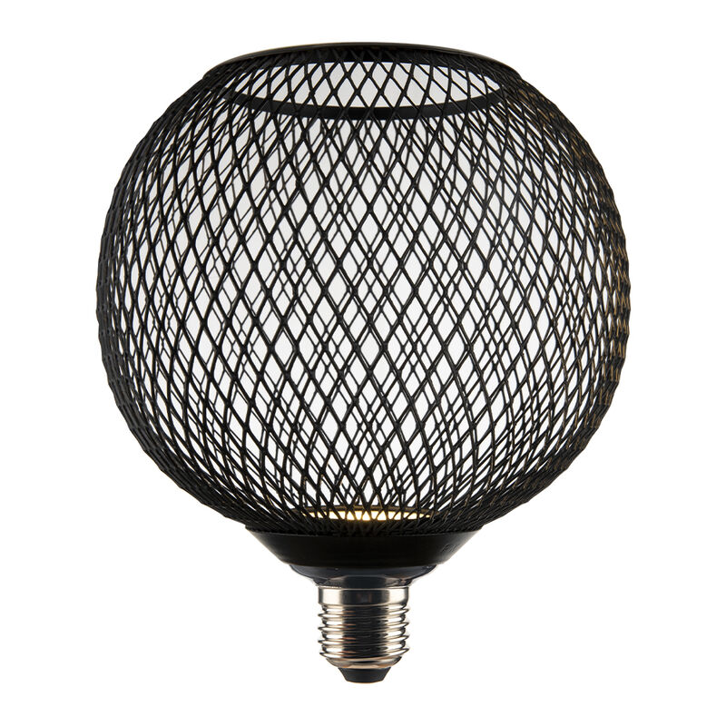 Foco Globo Malla Met&aacute;lica Led 4.5 W, Luz &Aacute;mbar,... image number null
