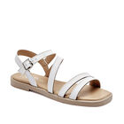 Yondeer sandalia piso para ni&ntilde;a blanco cod 140860-D