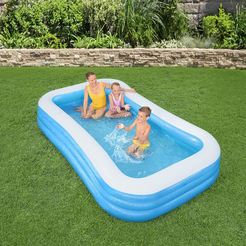 Alberca Inflable Rectangular Infantil 3 Aros 3 ... image number null