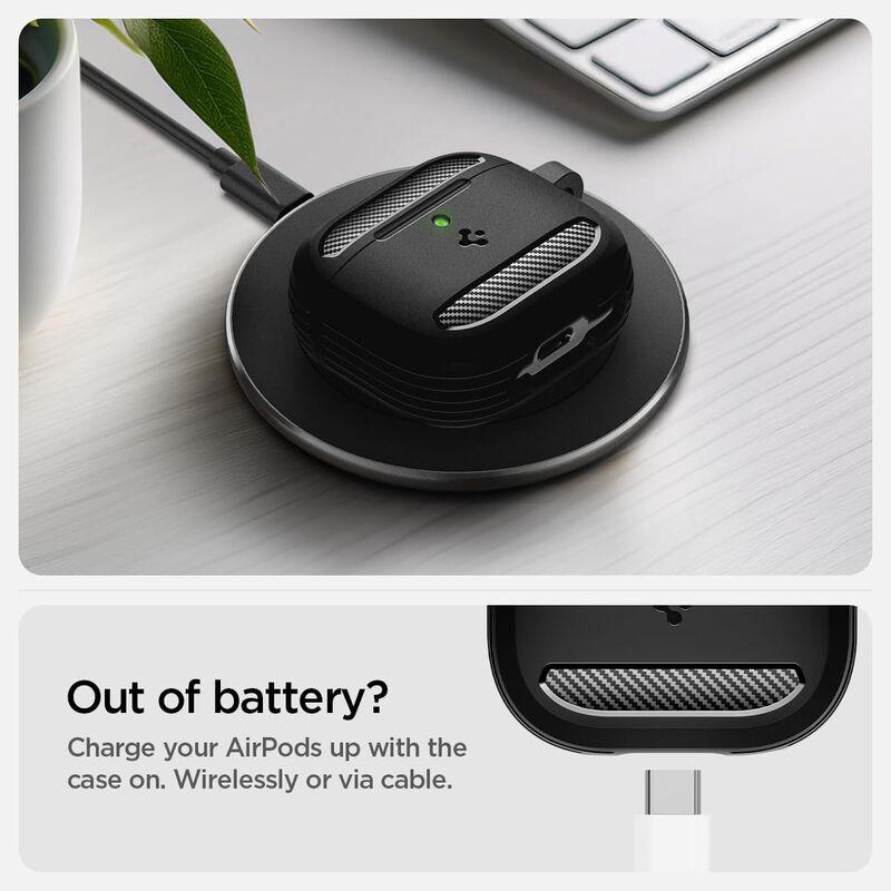 Funda Protectora Para Airpods 4 Con Mosquet&oacute;n S... image number null