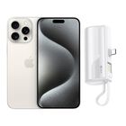 iPhone 15 Pro Max 256GB Blanco CHIP Reacondicionado + Mini Power Bank
