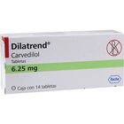 DILATREND 6.25 MG CON 14 TABLETA