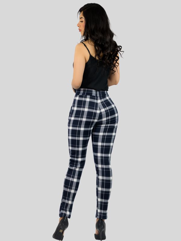 Set 2 Jeggins Mujer Legging Pantal&oacute;n A Cuadro L... image number null