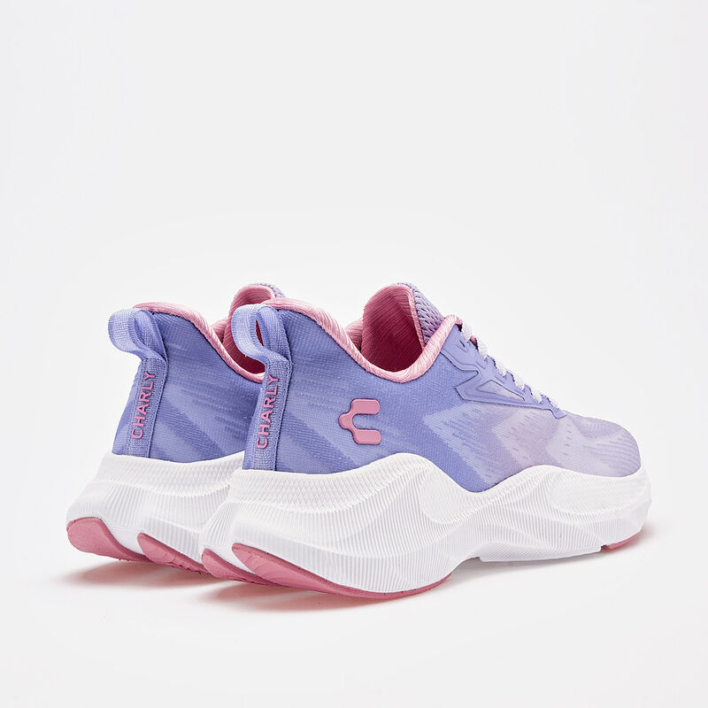 Charly tenis deportivo para mujer gris morado c... image number null