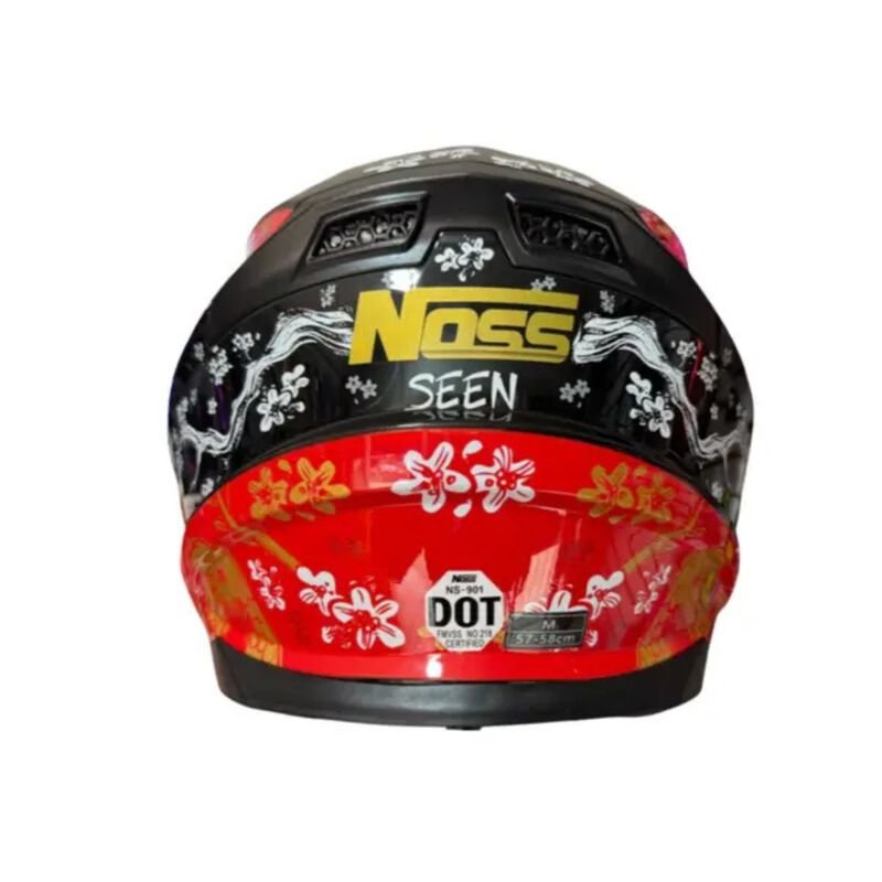 Casco Noss Ns-901 Abatible Seen Negro/oro L image number null