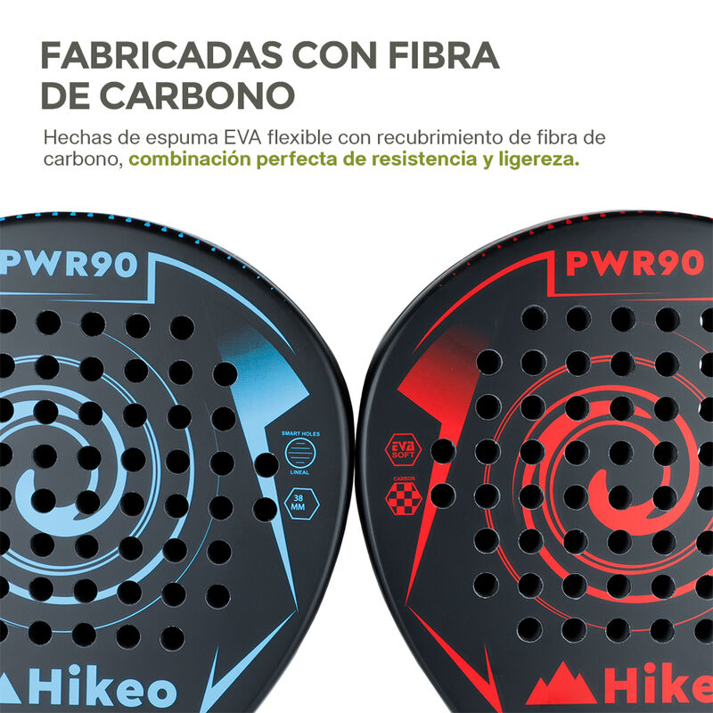 Palas de Pádel con Fundas Pelotas y Grips Set d... image number null
