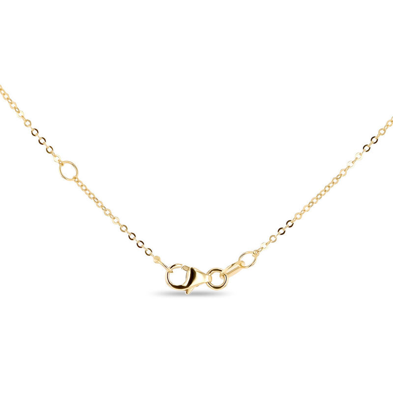 Dije Coraz&oacute;n Bicolor 10k Con Zirconias + Cadena... image number null