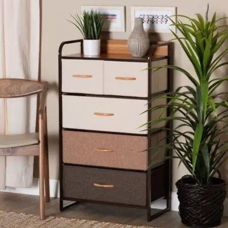 Cajonera con 5 Cajones, 4 Niveles y 1 Repisa pa... image number null