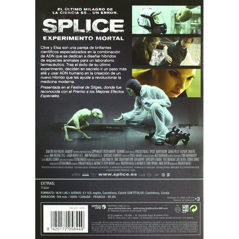 Splice: Experimento Mortal (dvd) image number null