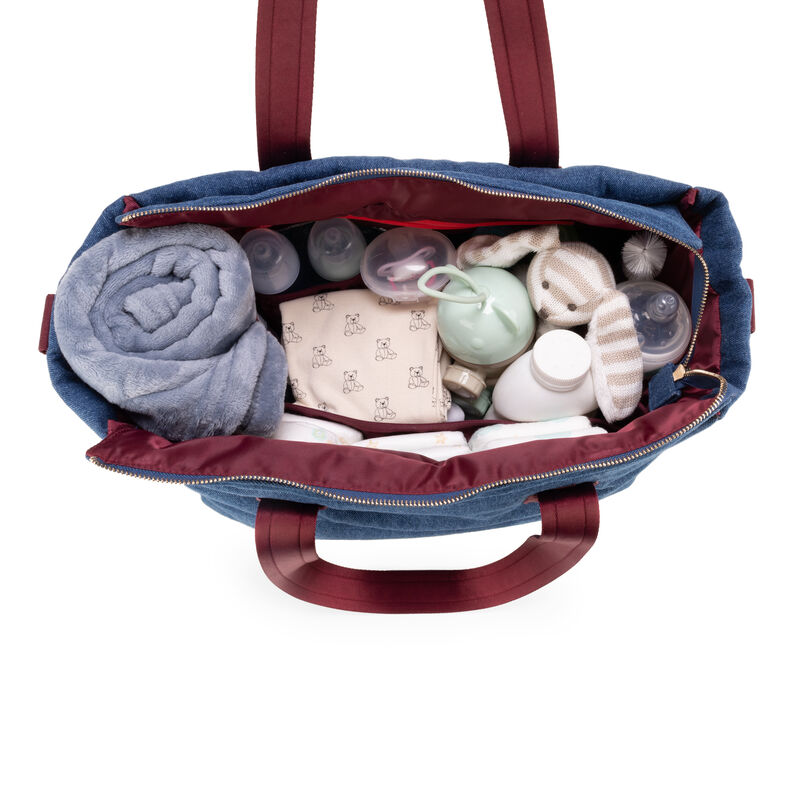 Pa&ntilde;alera Duffle Bag Mediana Con Rubber Color Az... image number null