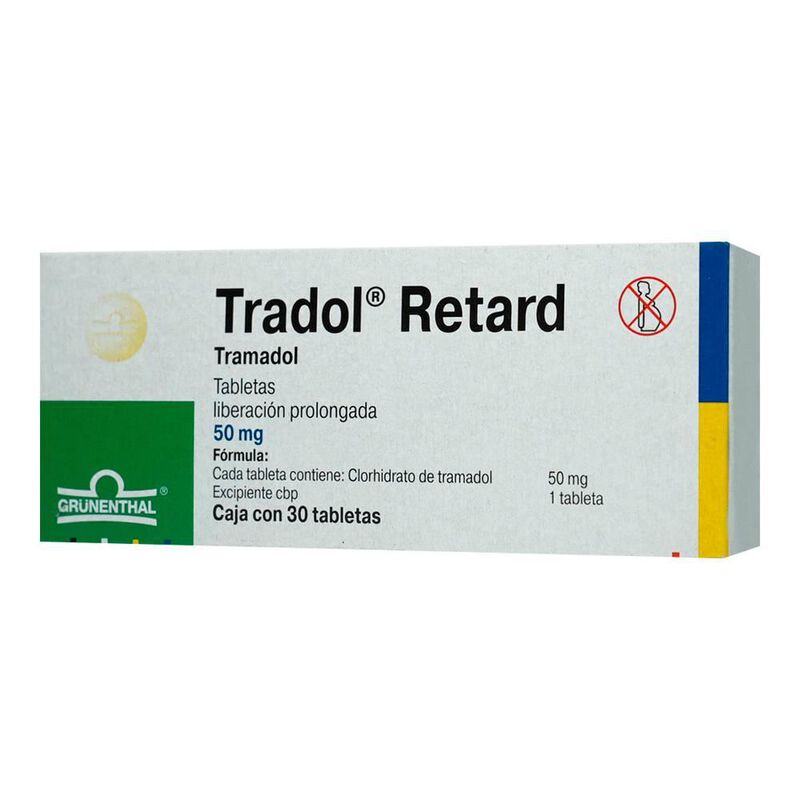 Tradol Retard 50mg 30 Tabletas 50mg Caja Con 30... image number null