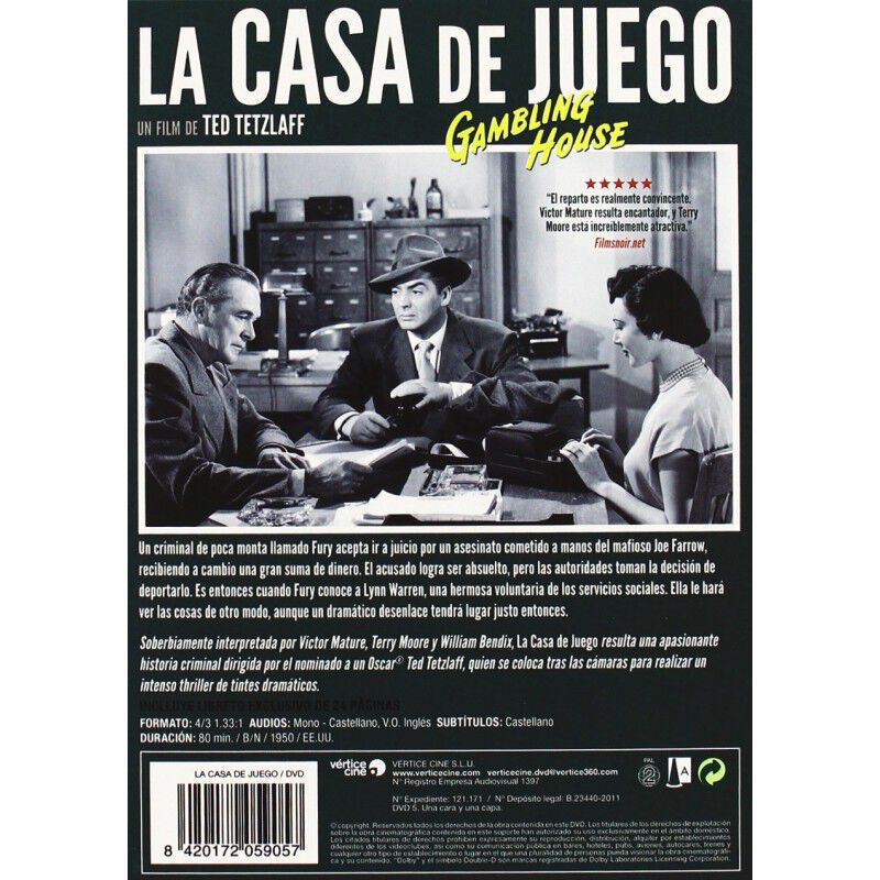 Casa De Juego [dvd] (1950) Gambling House image number null