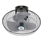 Ventilador Navia SATURNO 18" de techo orbital negro/gris alb
