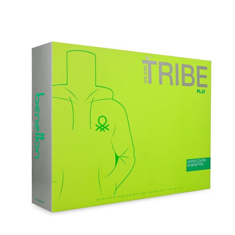 Set Benetton We Are Tribe Play 3pzs Fragancia 9... image number null