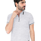 Playera Hombre Premium Cuello Con Cierre Gris Roosevelt C372