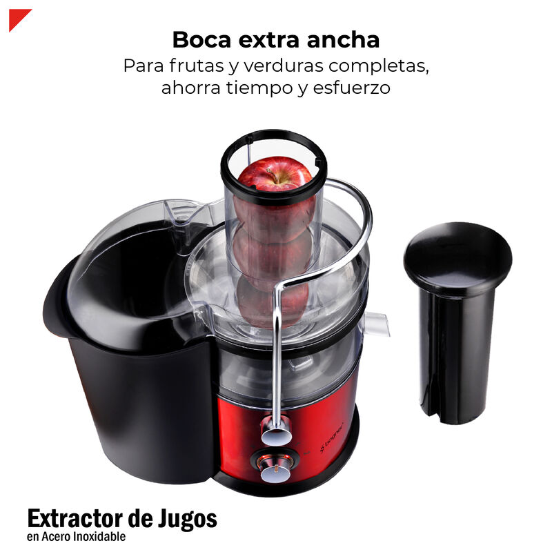 Extractor De Jugos Centrífugo Rojo Acero Inox 8... image number null